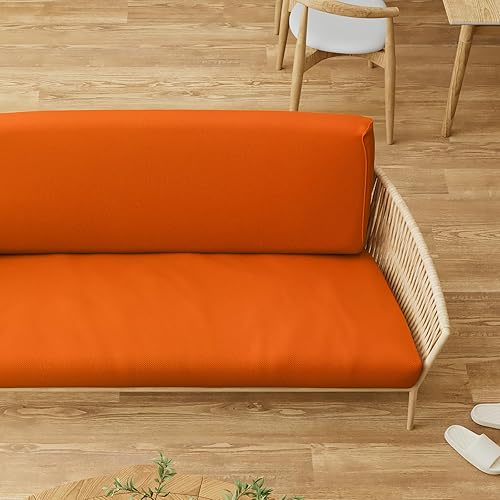 Miniatura 5 de MoNiBloom Funda elástica para futón individual, sin brazos, funda para sofá sin brazos, protector de muebles, funda lavable con cremallera para