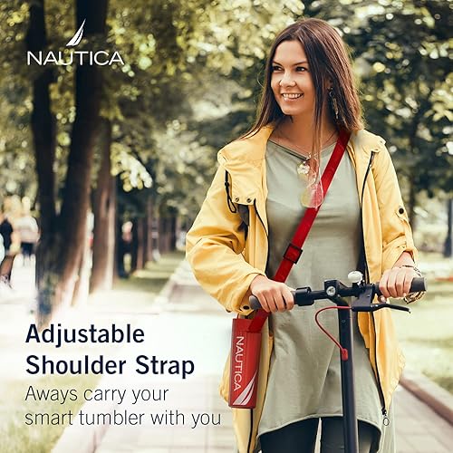 Miniatura 6 de Nautica Vaso de café inteligente botella de agua inteligente acero inoxidable botella de agua aislada al vacío con popote tapa botella de pantalla