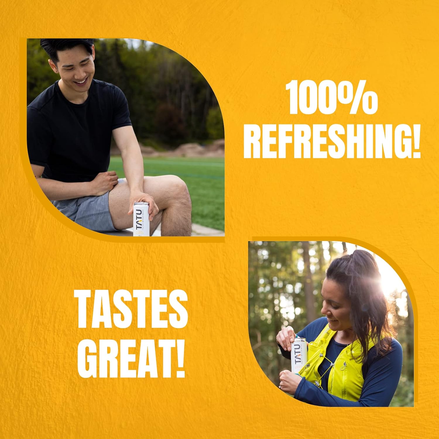 TATU Ready-To-Drink Protein Infused Water Orange Mango 4 Pack. 15 grams of whey protein isolate
