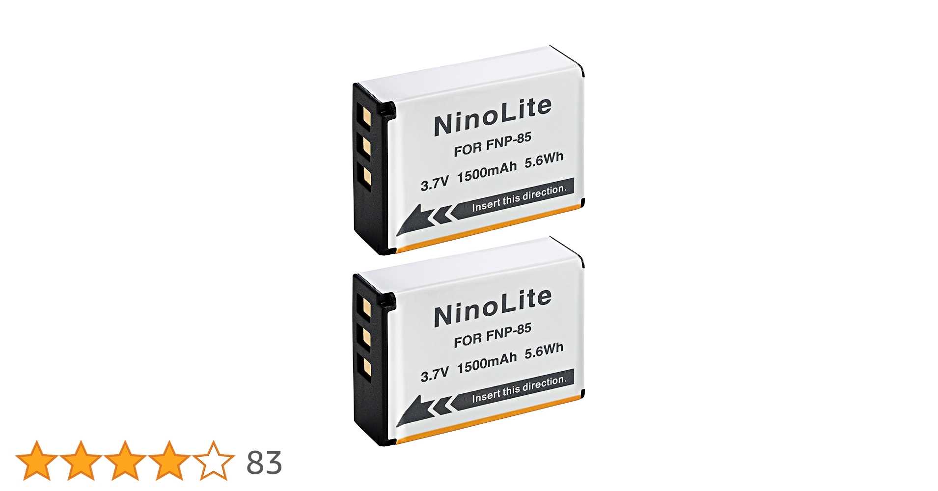 Amazon | NinoLite NP-85 互換 バッテリー 2個セット Fuji フジ