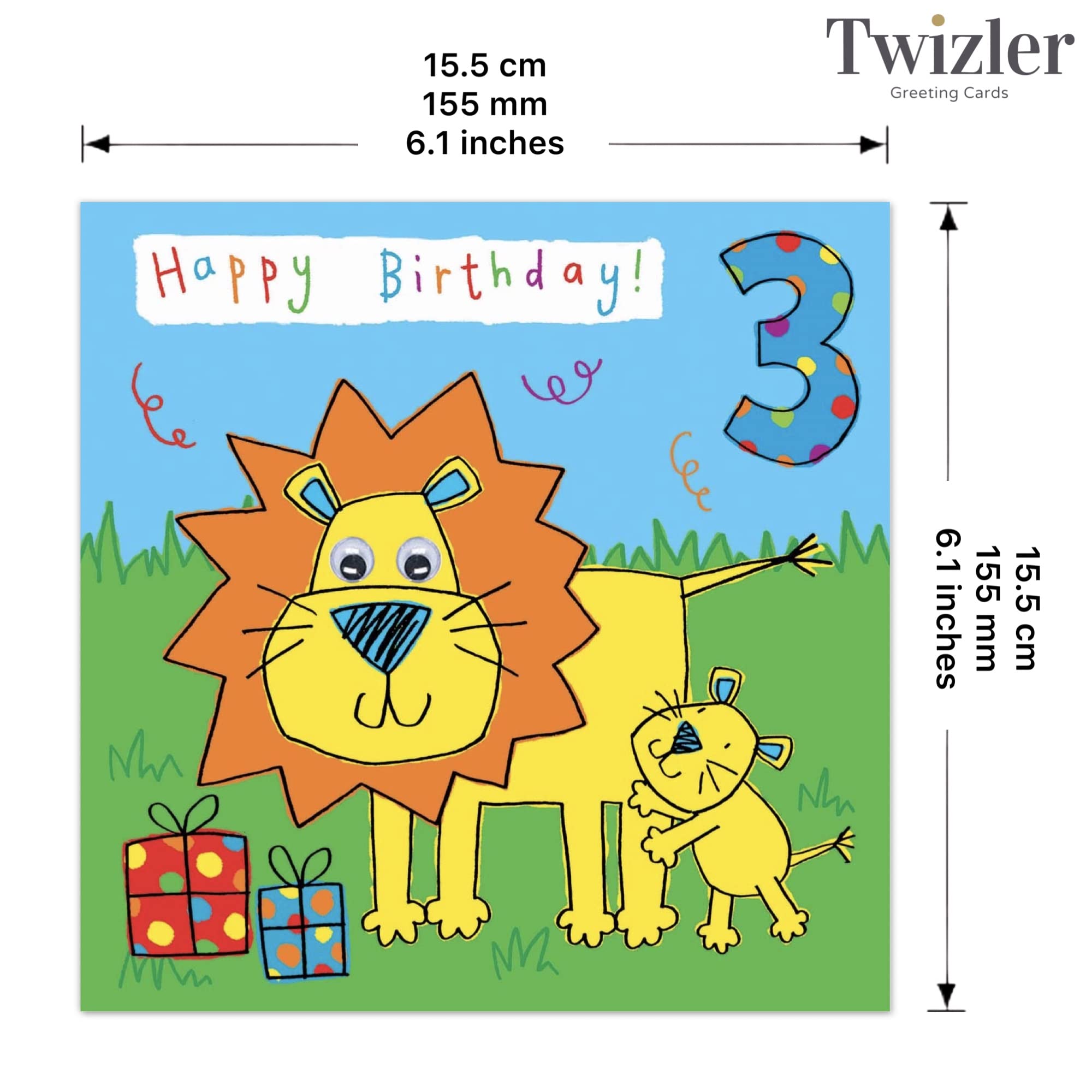 Felice candela di terzo compleanno. Biglietto di auguri per bambina con sfondo vettoriale a margherita e ape Immagine e Vettoriale