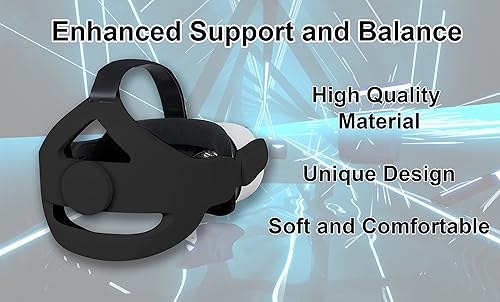 Miniatura 4 de TNE Headband for Oculus Quest 2Meta Quest 3 Headset Virtual Reality VR  Replacement Accessories for Quest 23 Elite Head Strap Reduce Head Pressure,