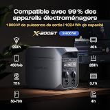 Station électrique portable EF EcoFlow DELTA 3 Plus,1024 Wh de capacité, batterie LiFePO4, charge complète en 56 min, 1800W de puissance de sortie, pour camping, RV, l'alimentation de secours - 3
