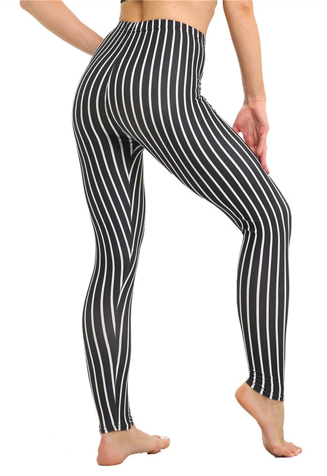 Fioeyr Womens Red Tartan Check Print Elacticated Ladies Full Length Long Stretchy Leggings