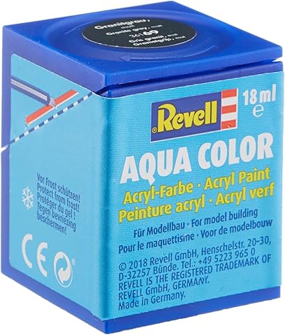 Revell - Su Bazlı Maket Boyası Granit Grisi Mat 18 Ml (36169)
