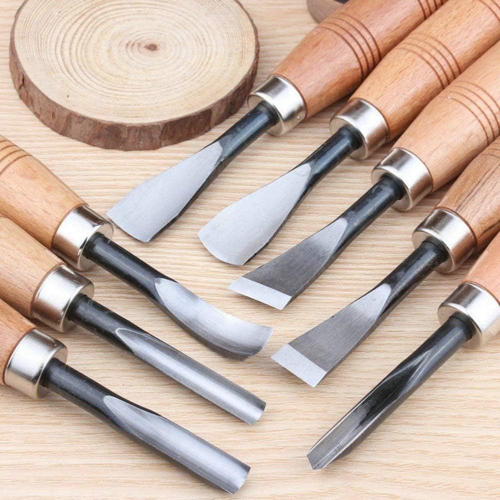 Promo 40% OFF SUNREEK Wood Sculpture Carving Chisel Tool Set DIY Art Craft(8 Pcs)
