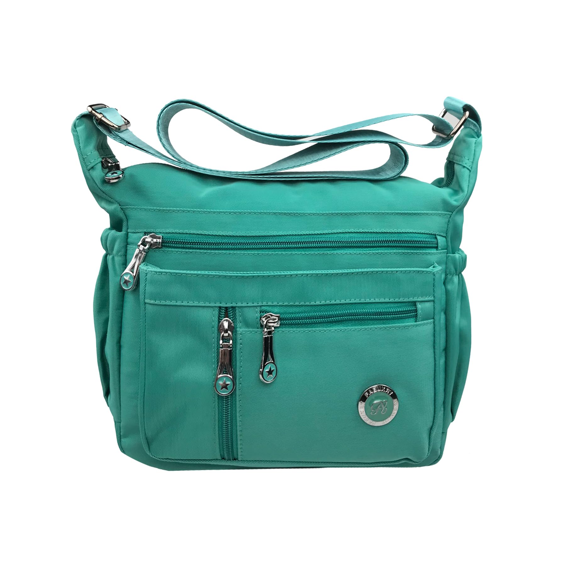 Fabuxry Purses and Shoulder Handbags for Women Crossbody Bag Messenger Bags (Cyan Green-Standard)