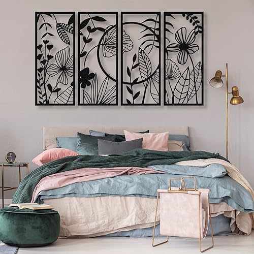 Arte de pared de metal árbol de la vida, juego de arte de pared de metal grande, decoración de árbol de la vida de 4 paneles, decoración de pared de Arte de pared de metal árbol de la vida, juego de arte de pared de metal grande, decoración de árbol de la vida de 4 paneles, decoración de pared de