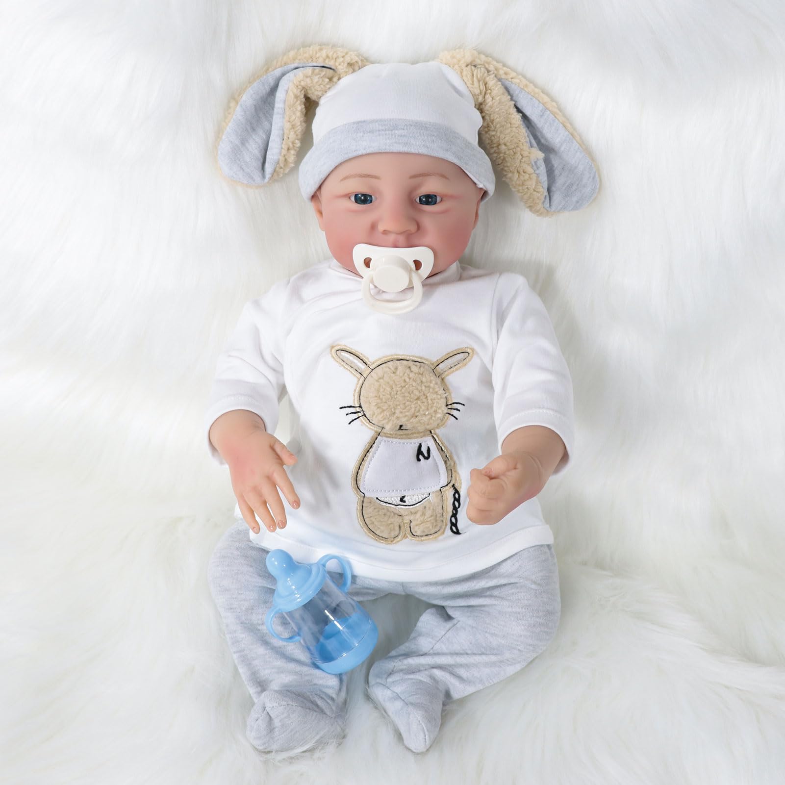 Wamdoll Realistic Reborn Monkey Baby Doll - 20 Inch Lifelike Soft Touch Vinyl Collectible With Weighted Body - View #6