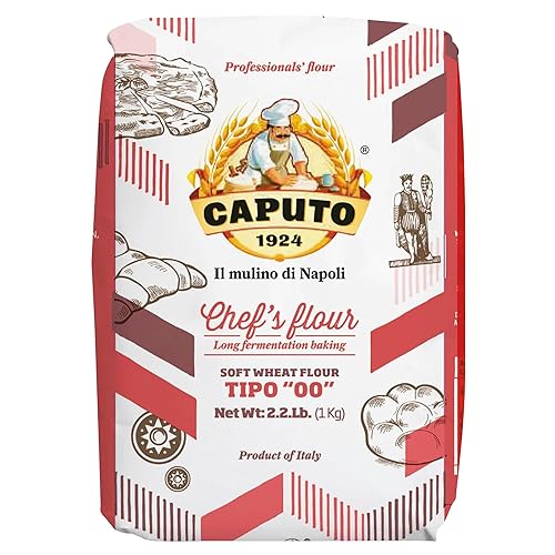 Antimo Caputo Flour00 Chefs Flour 5 unidades cada 1 Kilo 22 libras Bolsas Il Mulino di Napoli Pizza Flour