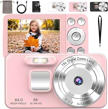 デジタルカメラ yst Amazon | デジタルカメラ 4K 6400万画素 30FPS デジカメ 64GB TFカード