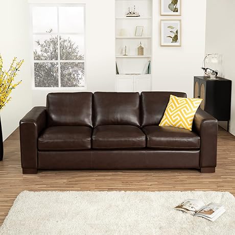 Naomi Home Freya Oversized Real Leather Sofa: Ultimate Comfort and Style