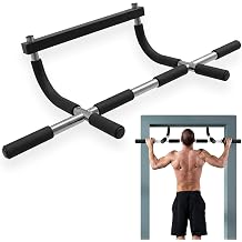 Door Chin Up Door Bar Home Gym - Pull Up - Adjustable Fits Residential Doorways - Supports Up to 300 Pounds - Easy to Mount - Build Upper Body Strength at Home Pump Biceps, Triceps, Lats