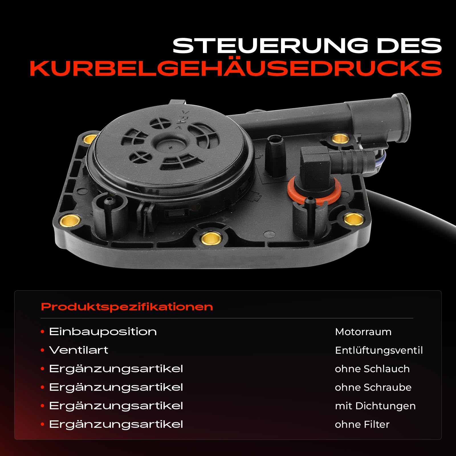 Kurbelgehäuseentlüftung Ventil für E31 E38 E39 4.0L 4.4L 1996-2004 11617501563