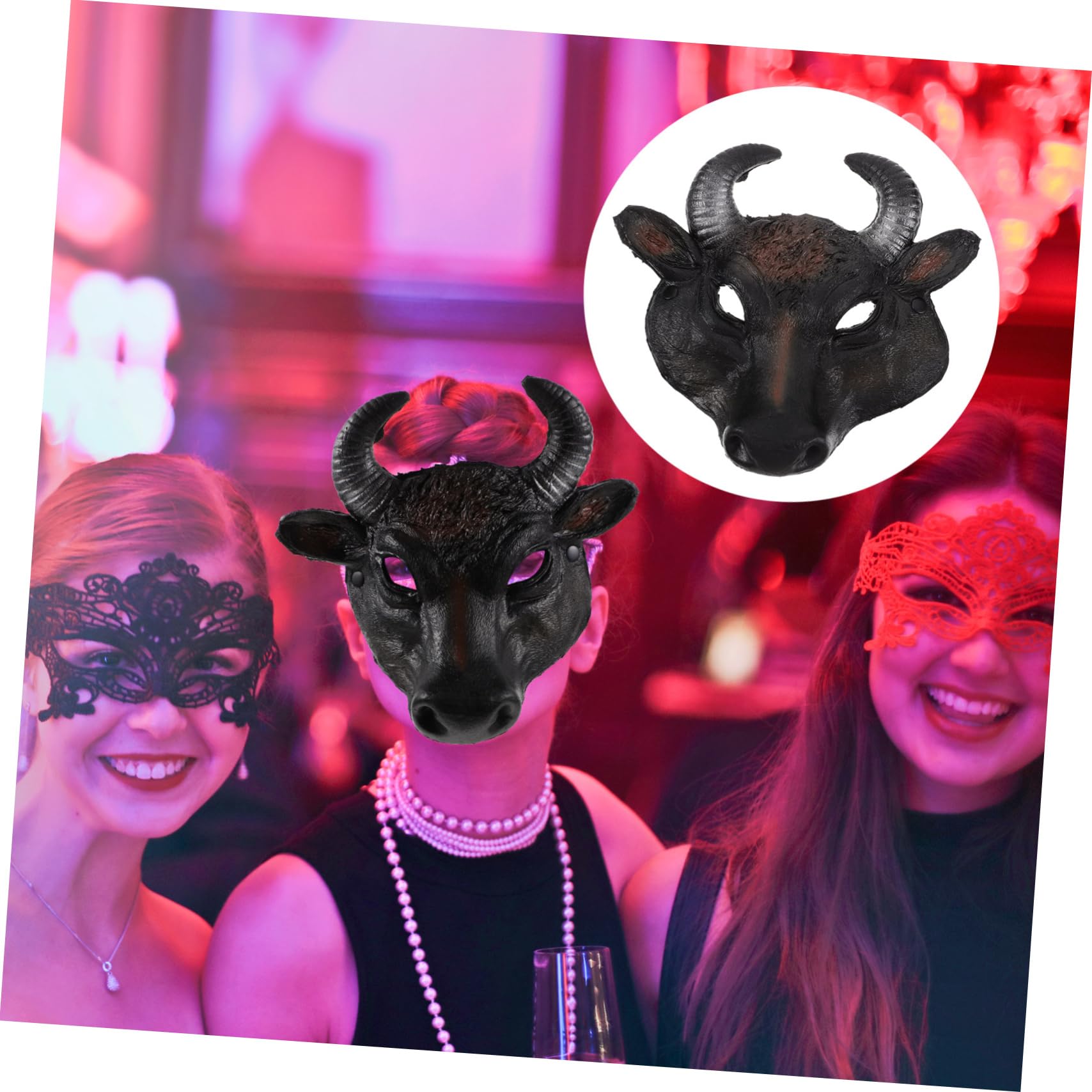 KESYOO Pu Masks Costume DIY Face Mask Masks and