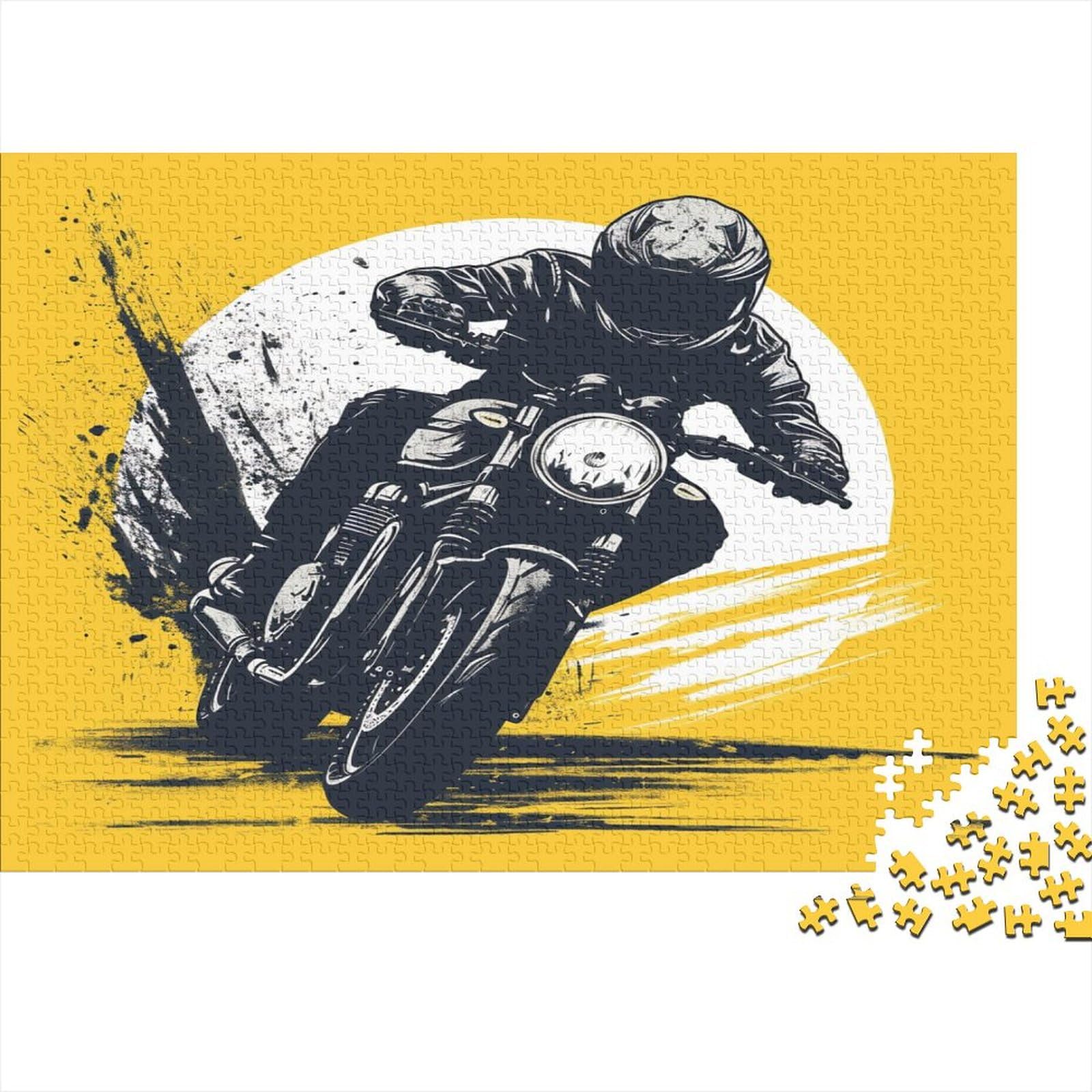 Dirt Bike Puzzles Puzzle 1000 elementów, Puzzle dla dorosłych, Puzzle - Wysokiej jakości nadruk 1000 sztuk (75 x 50 cm)