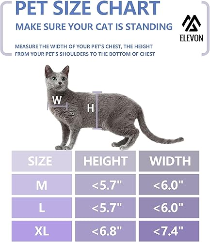 Miniatura 2 de Elevon Puerta de gato para ventanas, solapa de gato con bloqueo de 4 vías para puerta y pared delgada, puerta de mascotas ABS resistente a