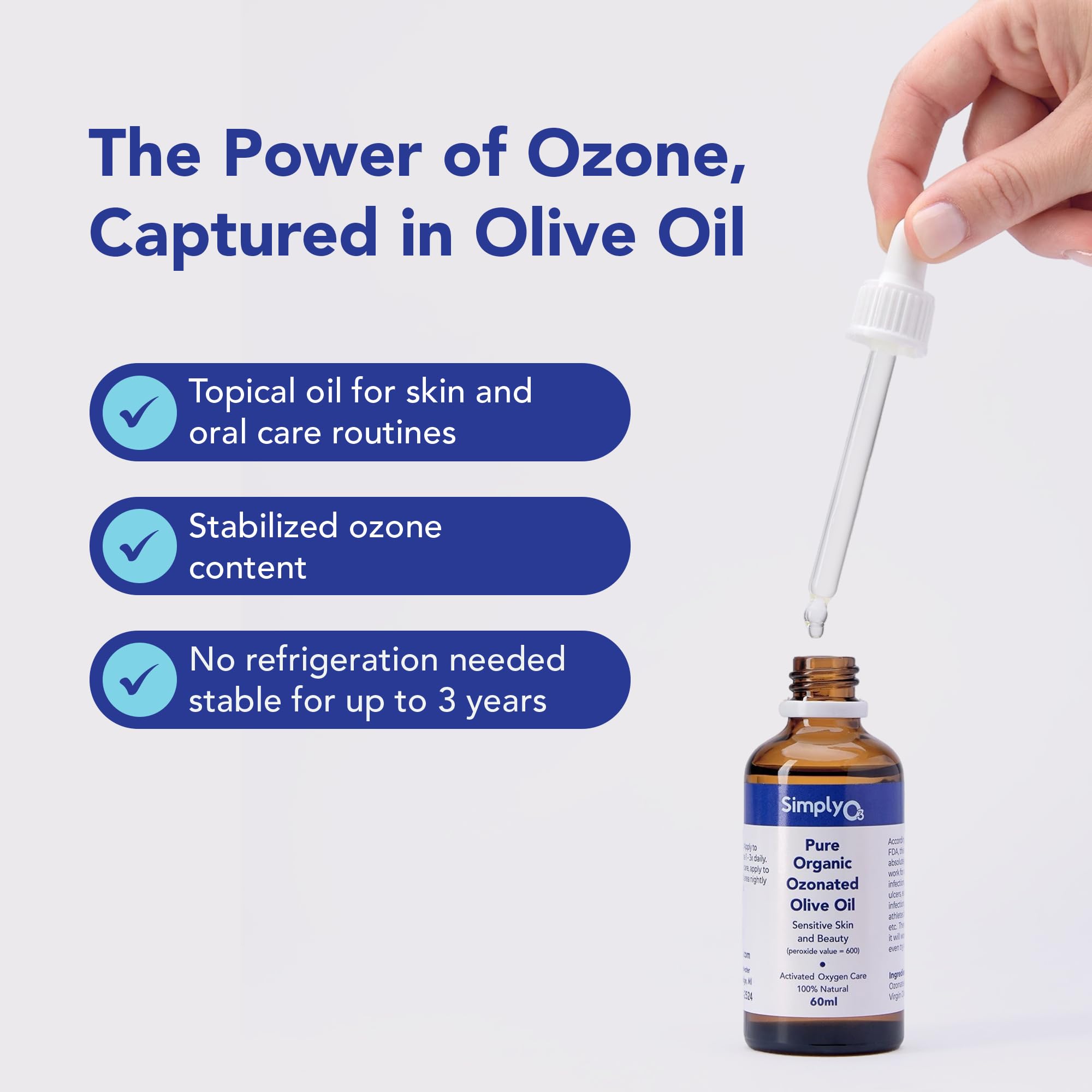 Amazon.com: Simply O3 Pure Organic Ozonated Olive Oil Extra