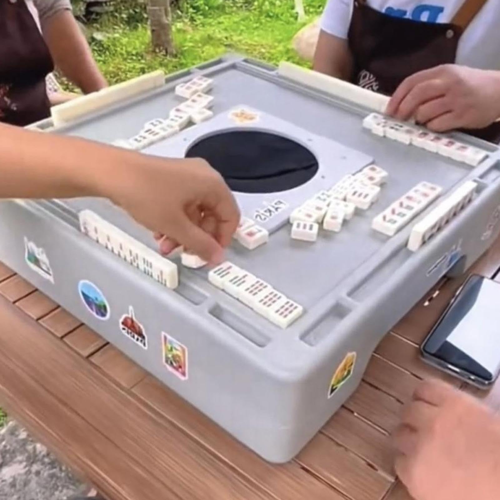 Chiński zestaw do madżonga, chiński zestaw do madżonga Mały zestaw gier | Tabela Płytki Mała podróż Wypoczynek Mahjong Gra stołowa Mała podróż Wypoczynek Przyjaciele Rodzina Chłop