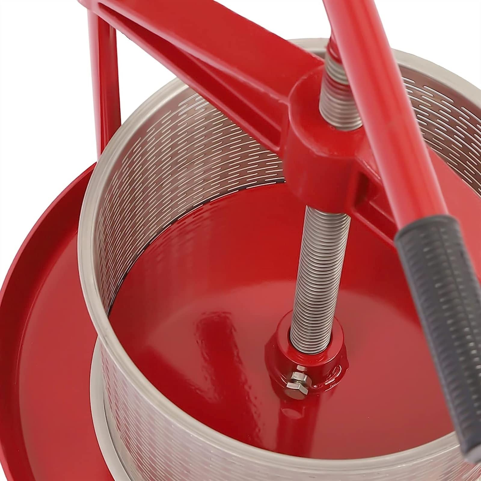 Pressoir à Vin Manuel 3,5 L Presse Fruits 2 Barils Inox Presseur