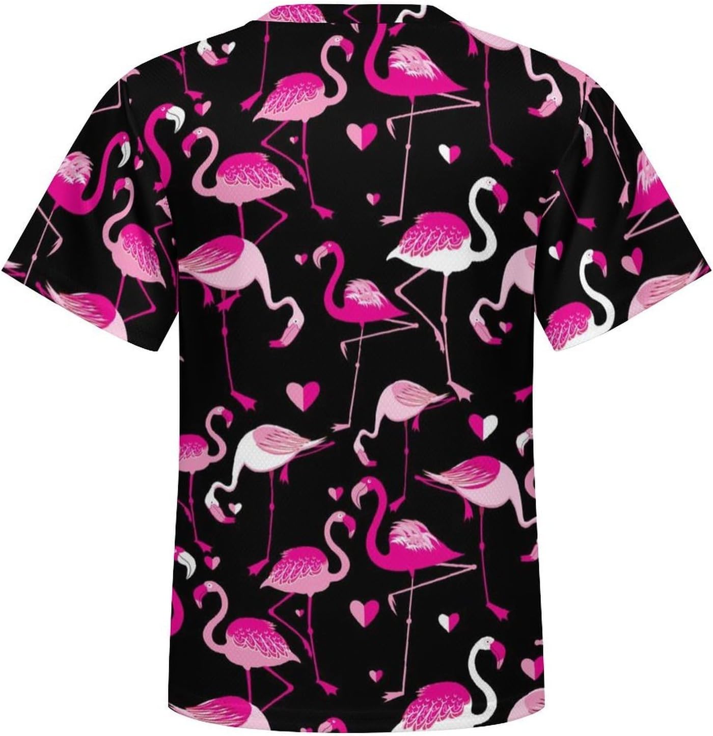 Pinkcolor Flamingos T Shirt for Boy Girl Top Short Sleeve T-Shirt Graphic Tee