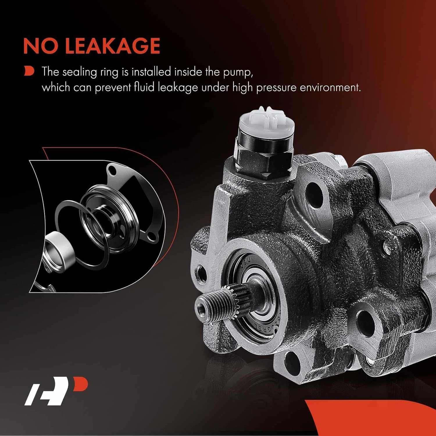 A-Premium Power Steering Pump Compatible with Toyota Tacoma 1995-2001, T100 1994-1998, 2.4L 2.7L, Replace # 5476N, 4432004020