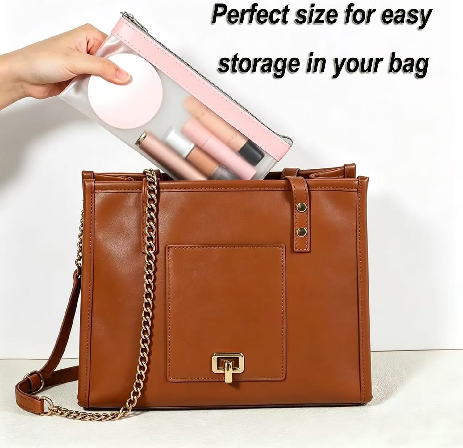 5pack Mini Makeup Bag, Small Clear Pouch with Zipper, Waterproof Tpu Makeup Pouch for Women, Small Coin Purse for Daily or Travel Lipstick Earphone Organizer (,4.1X8.3inch) image 4