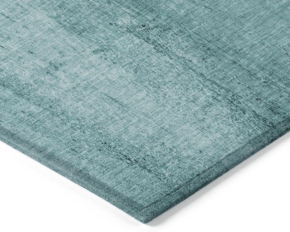 Addison Rugs Chantille ACN627 Teal 2'3" x 7'6" Indoor Outdoor Hallway Runner Rug, Stain Resistant Washable Kitchen Area Carpet for Bathroom, Laundry and Bedroom Rug