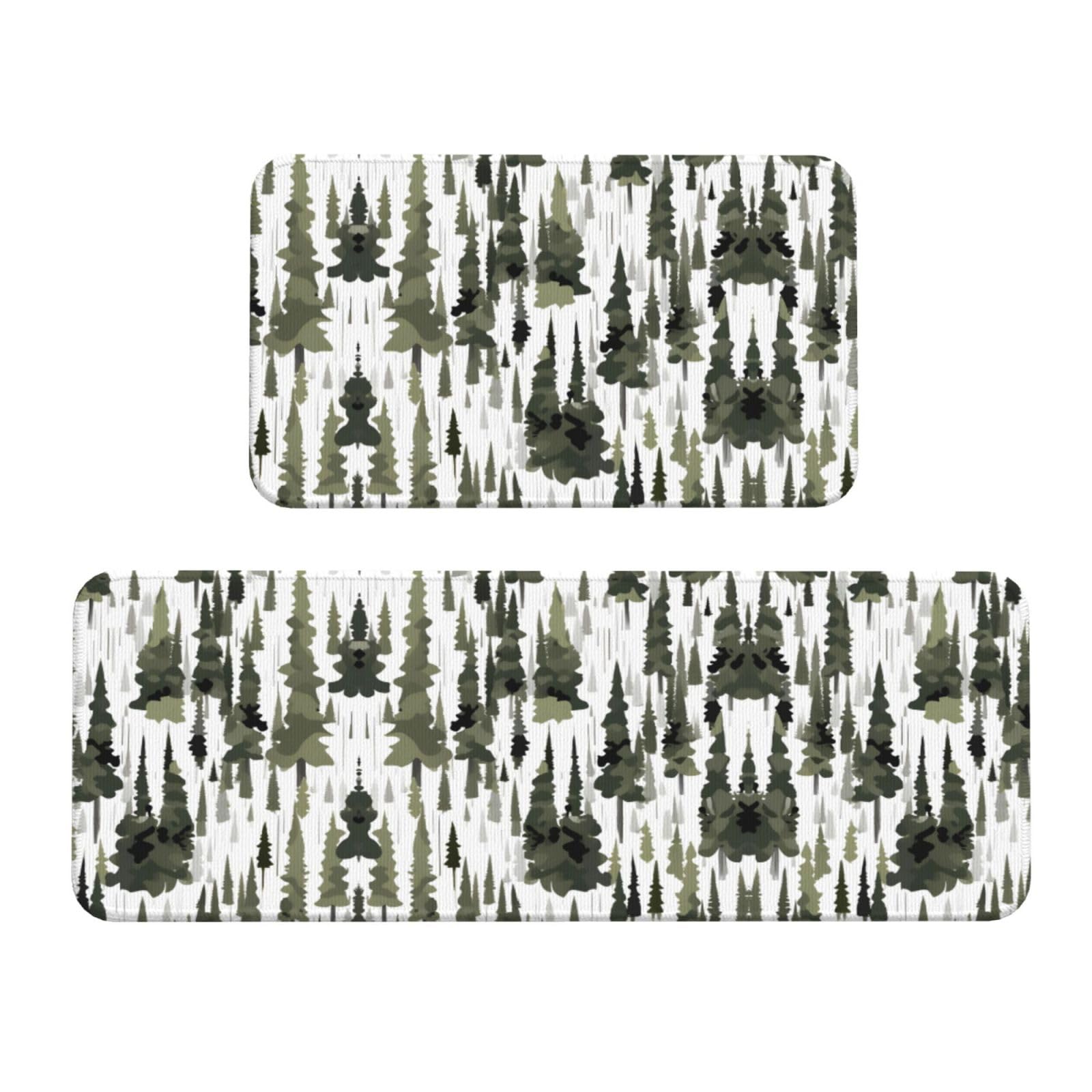 Tapis de cuisine antidérapant contre la fatigue debout lot de 2 tapis bureau camouflage