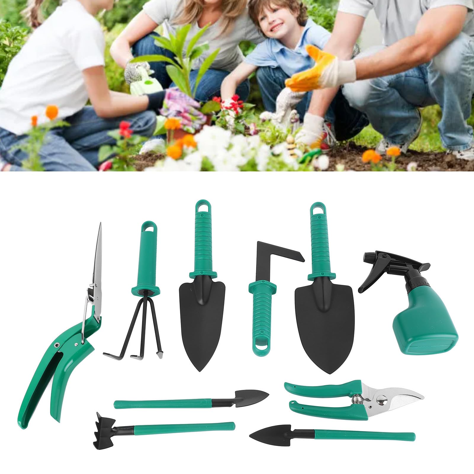 Gartenwerkzeuge Set Lobable Iron Scissors Schaufeln für Garten tragbares Kit