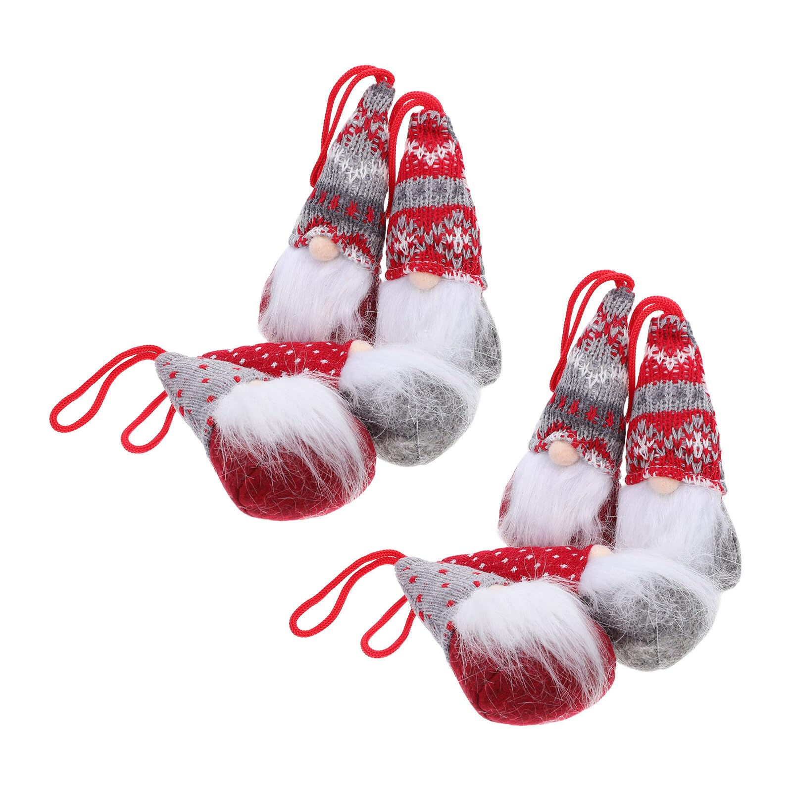 8 Stück Teiliges Weihnachtszwerg Deko- Skandinavische Wichtel Figuren Faceless GNOME Anhänger Vielseitige Weihnachtsbaum Raumdeko für Innen und Außen Festliche Gnom Accessoires