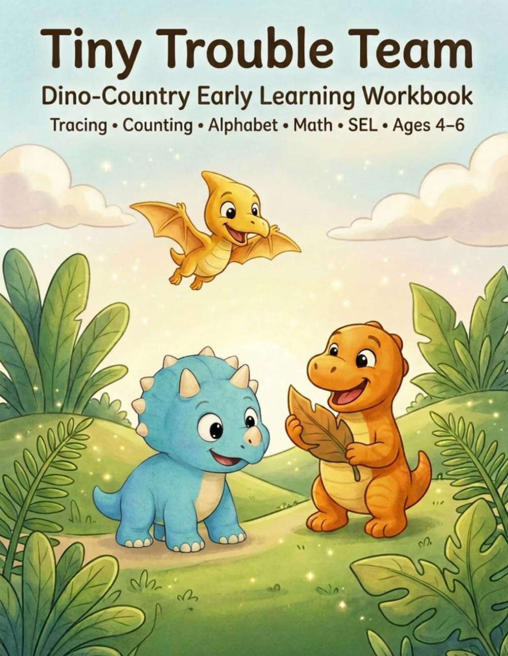 Tiny Trouble Team: Dino-Country Early Learning Workbook