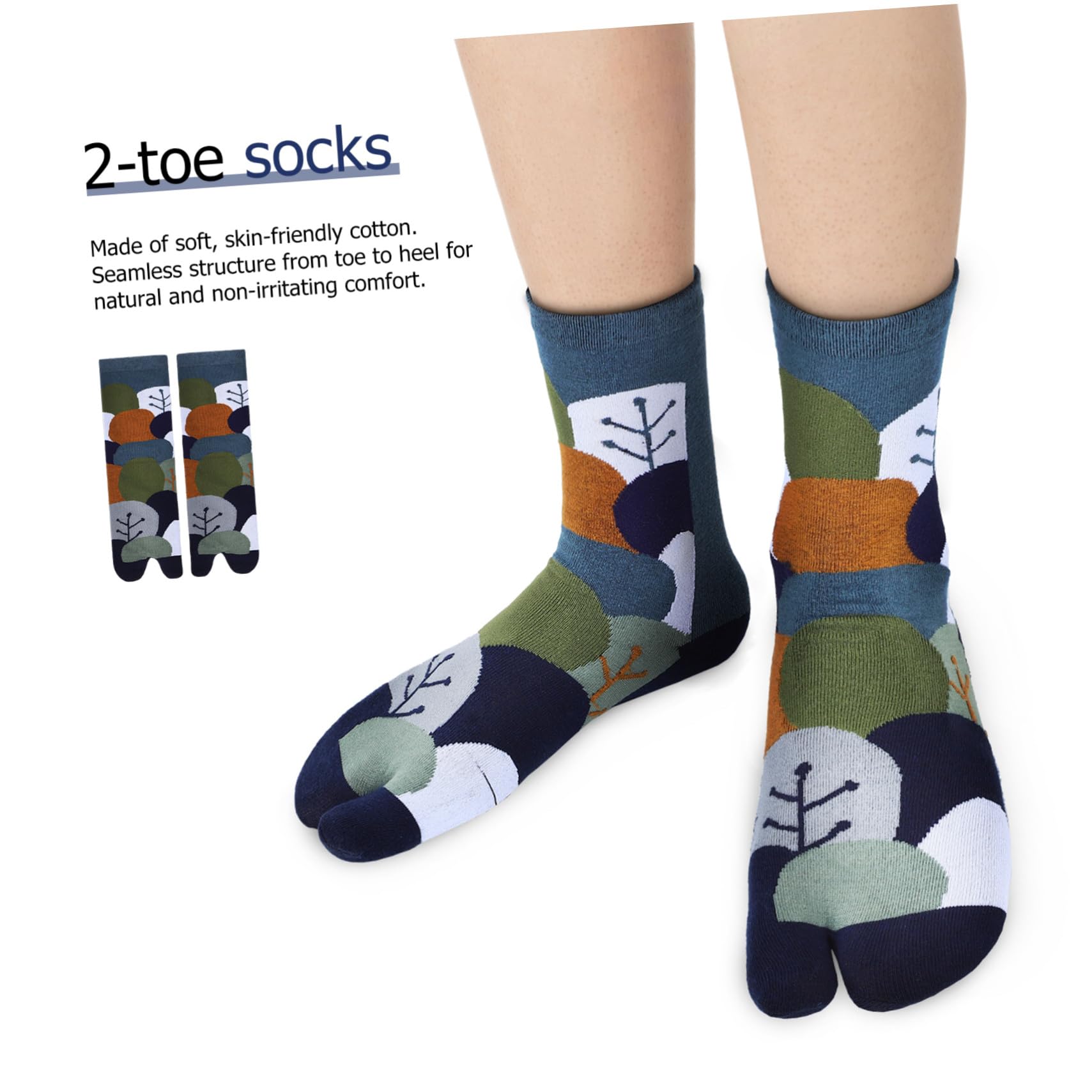 BESPORTBLE 10 Paar Tabi Zehensocken aus Elastischer Baumwolle für Damen und Herren Atmungsaktive und Praktische Socken für Schuhe und Sandalen