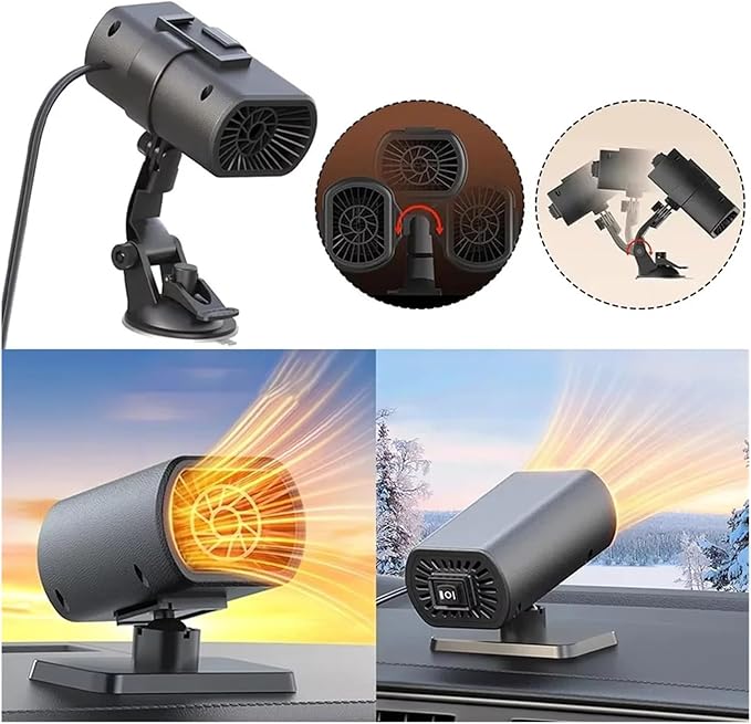 Calefactor Eléctrico Portátil 12V 200W Convector para Auto miniatura 5