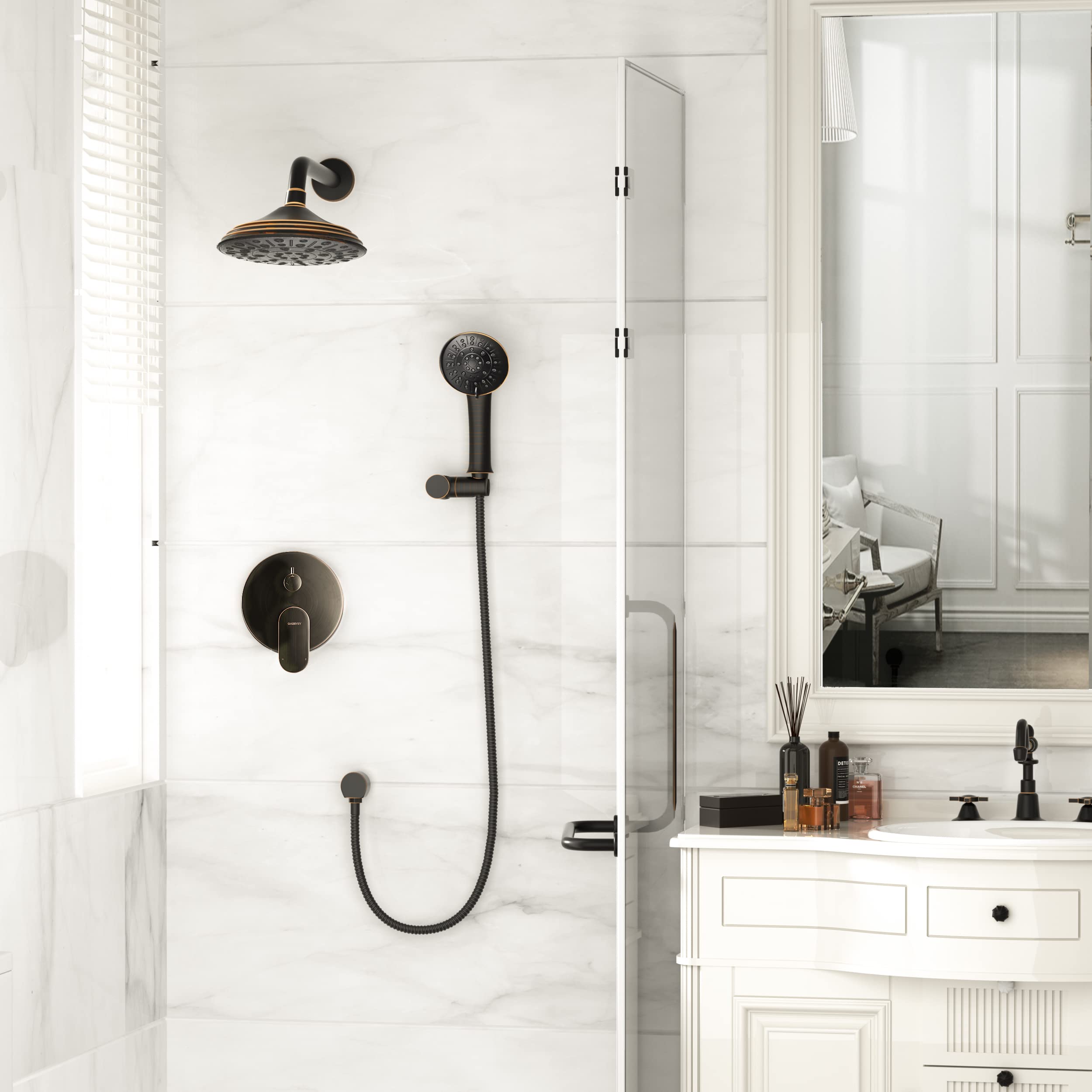 Buy GABRYLLY Shower System, Wall Mounted Shower Faucet Set for Bathroom
