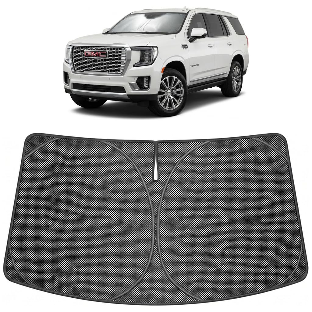 Proadsy Custom Fit 2021-2026 GMC Yukon Windshield Sun Shade, Blocks Heat
