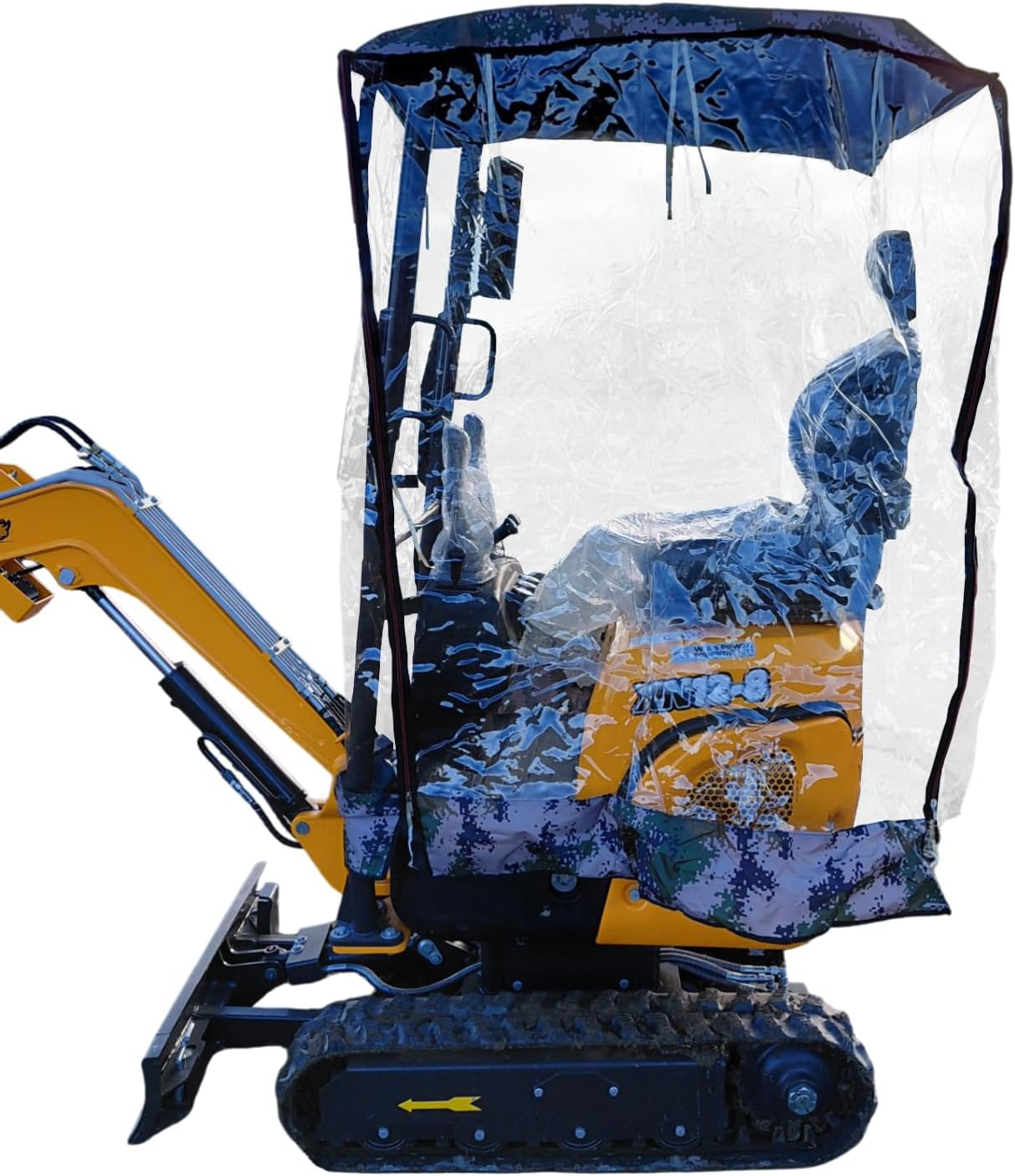 Heavy Duty Mini Digger Rain Cover for Mini Excavators Rhinoceros XN08 XN10 XN12 Waterproof Storage Cover