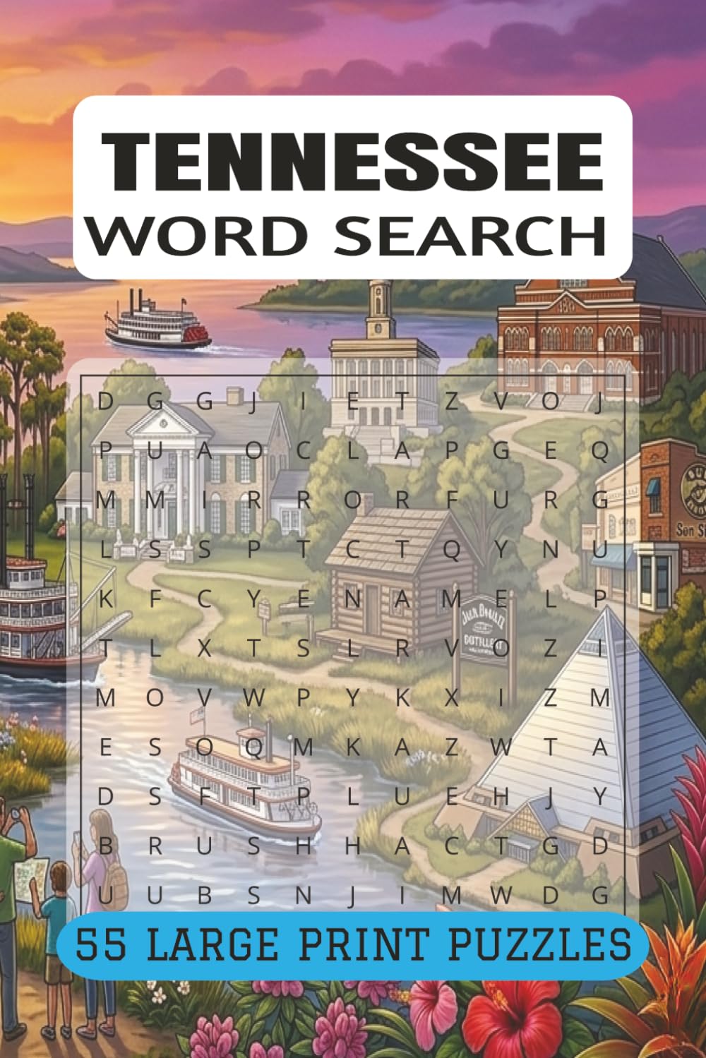 TENNESSEE WORD SEARCH PUZZLE BOOK: Volunteer State Word Search Puzzle Book Featuring Smoky Mountains and Nashville Puzzles (9x6, 110 Pages) Ideal for Music Lovers, Travellers and Outdoor Enthusiasts