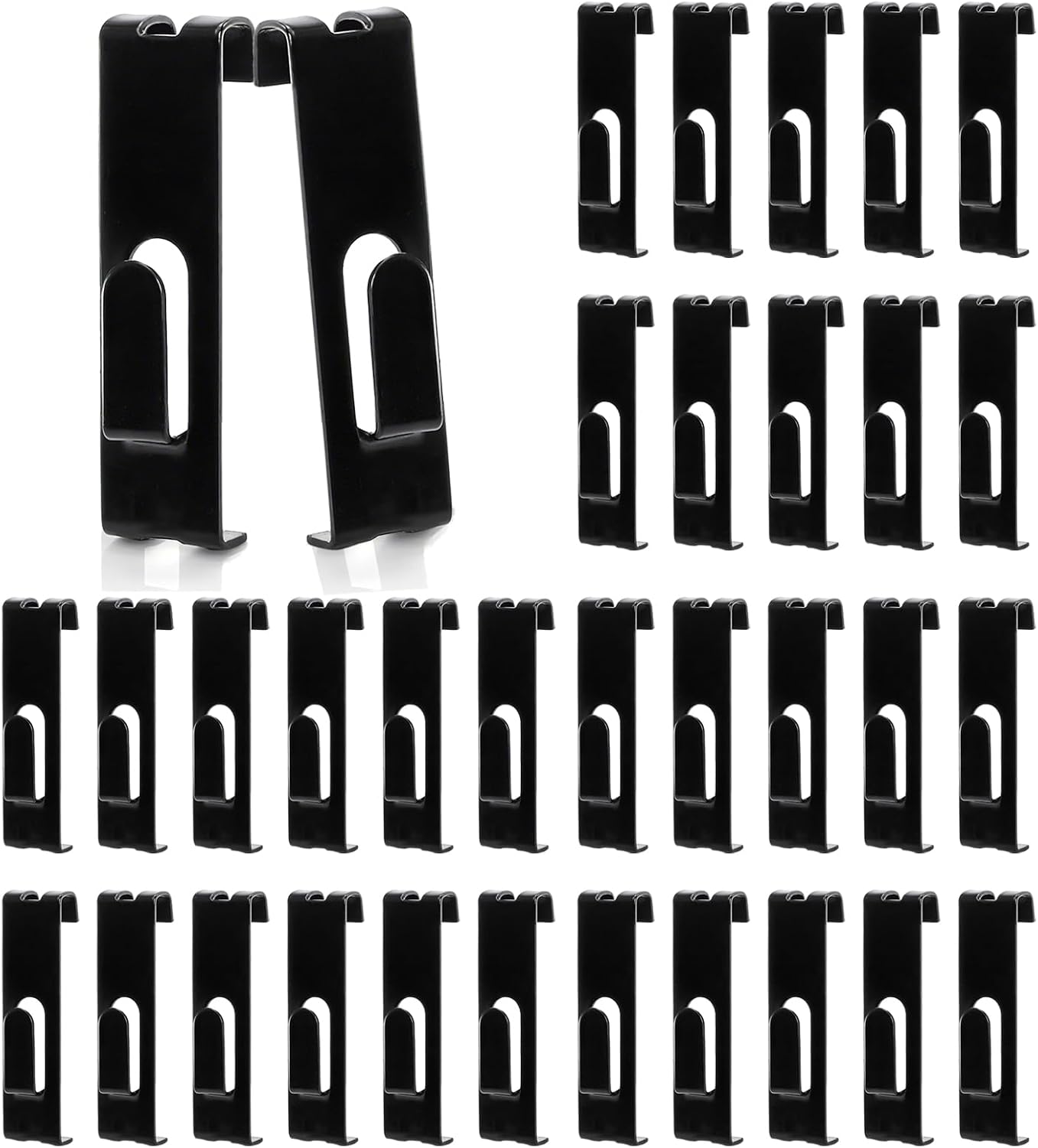 Utility Notch Display Hook Gridwall Black Metal Gridwall Picture Hanger Gridwall Accessories for Retail, Displaying Photogragh, Art Shows, Paintings (32)