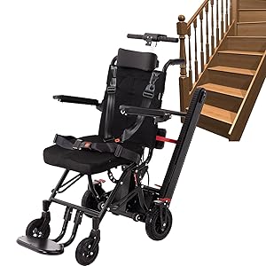 Silla De Ruedas Eléctrica Control Inteligente 200w Silla De Ruedas Plegable Portátil Elevadores De Escalera Eléctricos Para Personas Mayores Puede Subir Y Bajar Escaleras