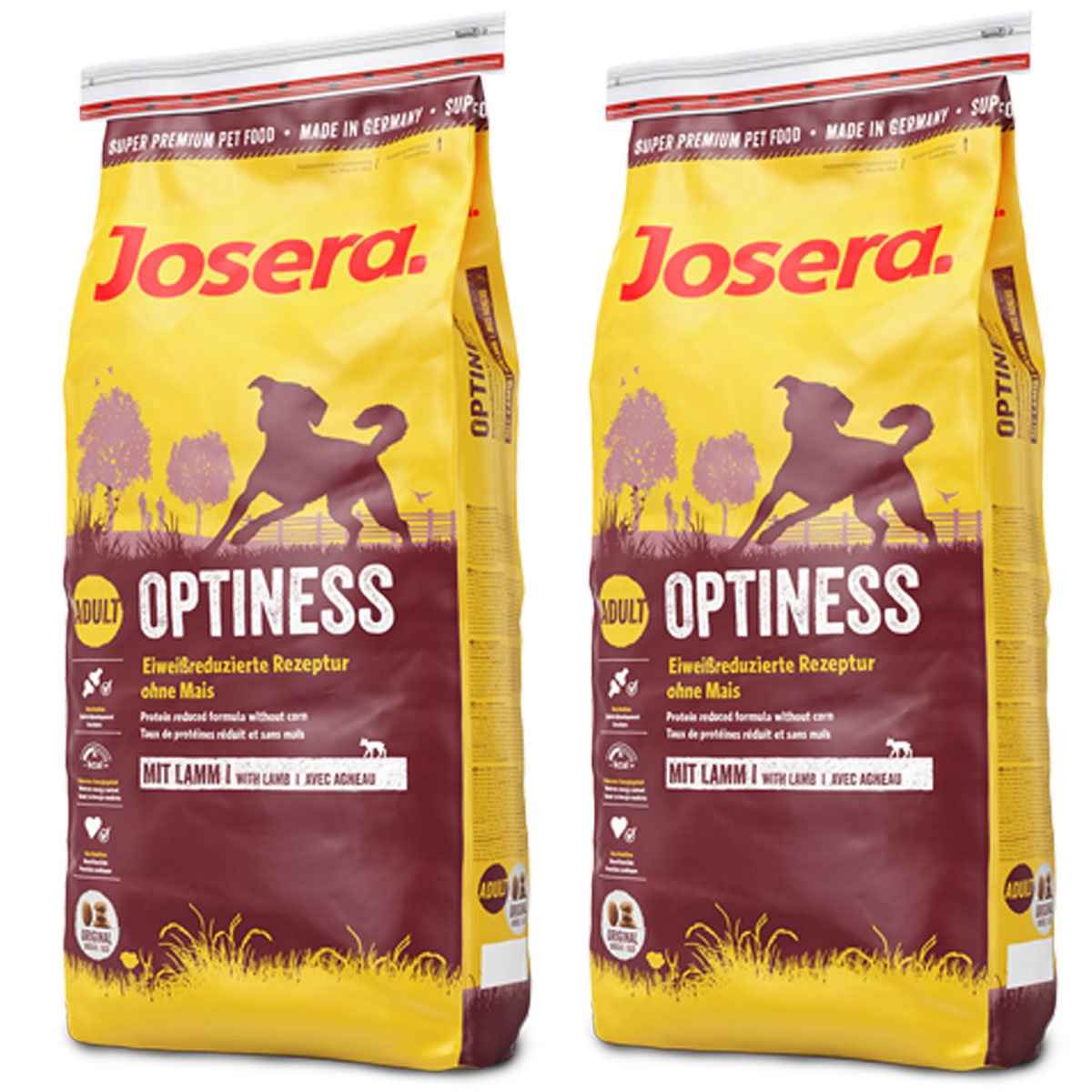 2 X 15 kg Josera Optiness, mangime secco per cani
