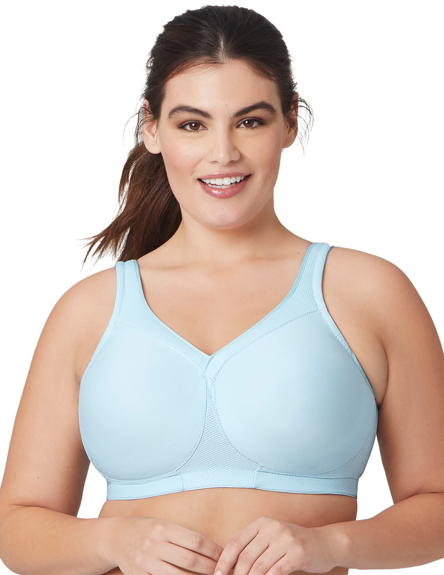 GlamoriseWomen's Full Figure MagicLift Seamless Wirefree Sports Bra