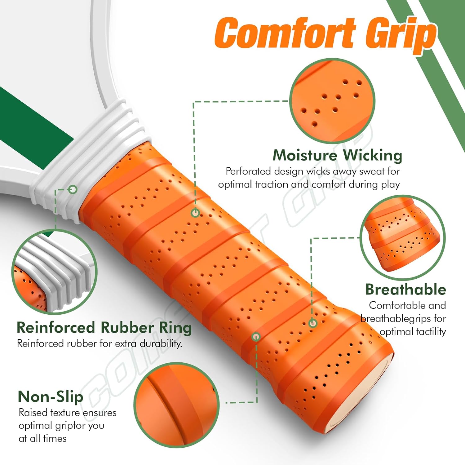 Pickleball Paddles Set of 4, USAPA Approved Pickleball Set of 4 with 4 Pickleball Balls & 1 Carry Bag Premium Wooden Cute Pickle Ball Paddles Grip Gifts for Women Youth Men - Image 2