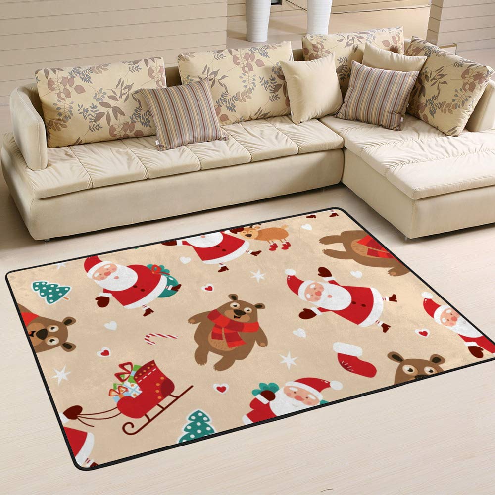 Tapis de Noël facile à nettoyer et durable pour salle à manger