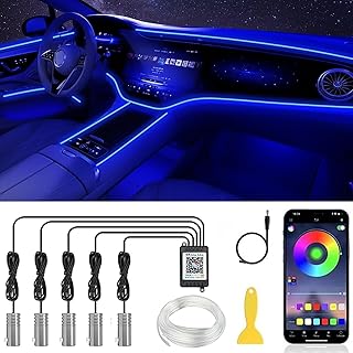 Auto snap el neon strip 6m sound control light rgb led dc 12v multicolor music car strip atmosphere lamp light interior dashboard lighting kit with wireless remote control and bluetooth application
