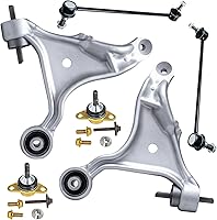 Vista 104 de Detroit Axle - Kit de extremo delantero para Chrysler 300 Dodge Charge 2011-2018 Challenger, 2 brazos de control traseros inferiores, 2 barras