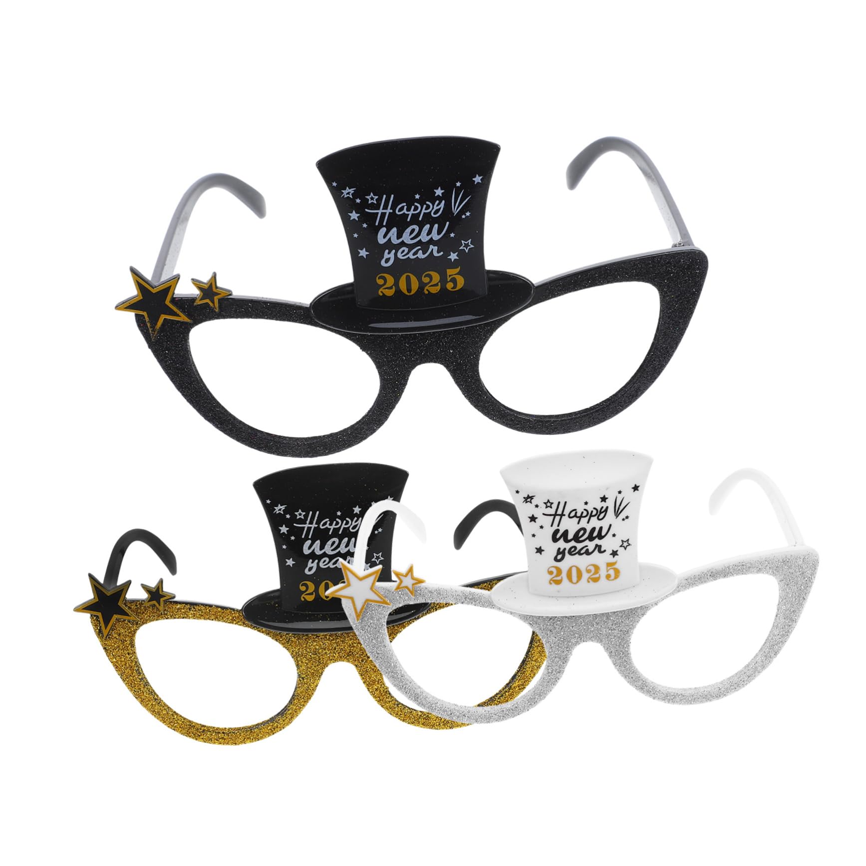 STOBAZA 12stücke Neujahrsfeier Brillen Lustige Partybrille Aus Pc Bunte Dekorationsbrille Für Fotos Und Feiern Wiederverwendbar Leicht Für Festivals Und Veranstaltungen