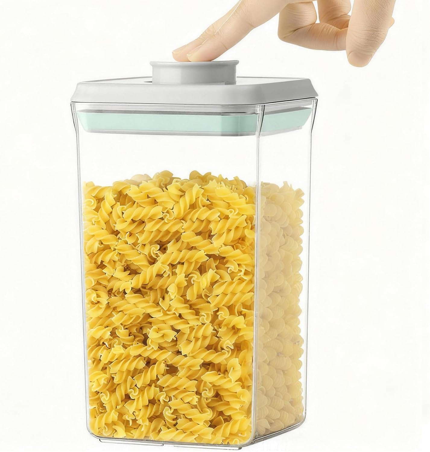 Airtight Food Storage Container Pop Containers With Lids, Bpa Free for Spaghetti Cereal Flour Rice Kitchen Organizer (500ml / 0.5qt *4)