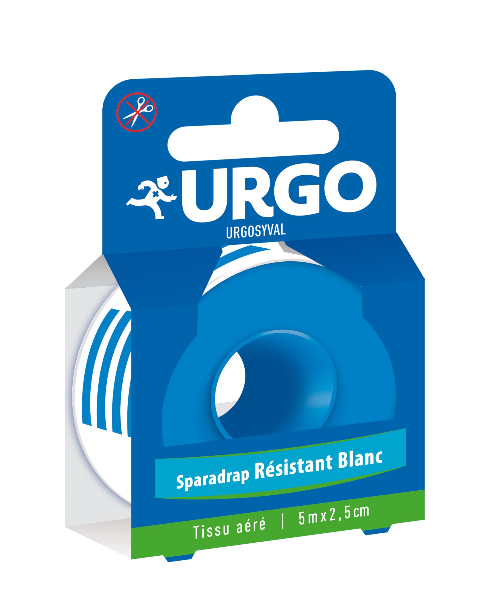 URGO - Urgo Sparadrap Résistant Blanc Urgosyval 5m x 2,5cm