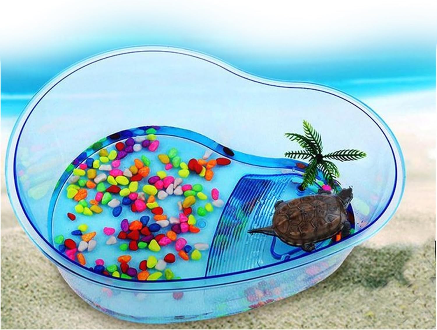 Jainsons Pet Products Aquarium Turtle Tank Terrapin Habitat Turtle